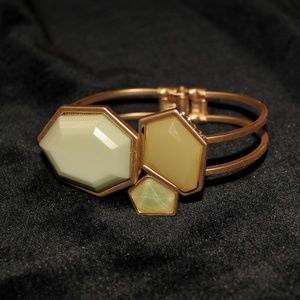 Gold / Mint / Mustard / Clasp Open Bracelet 8047